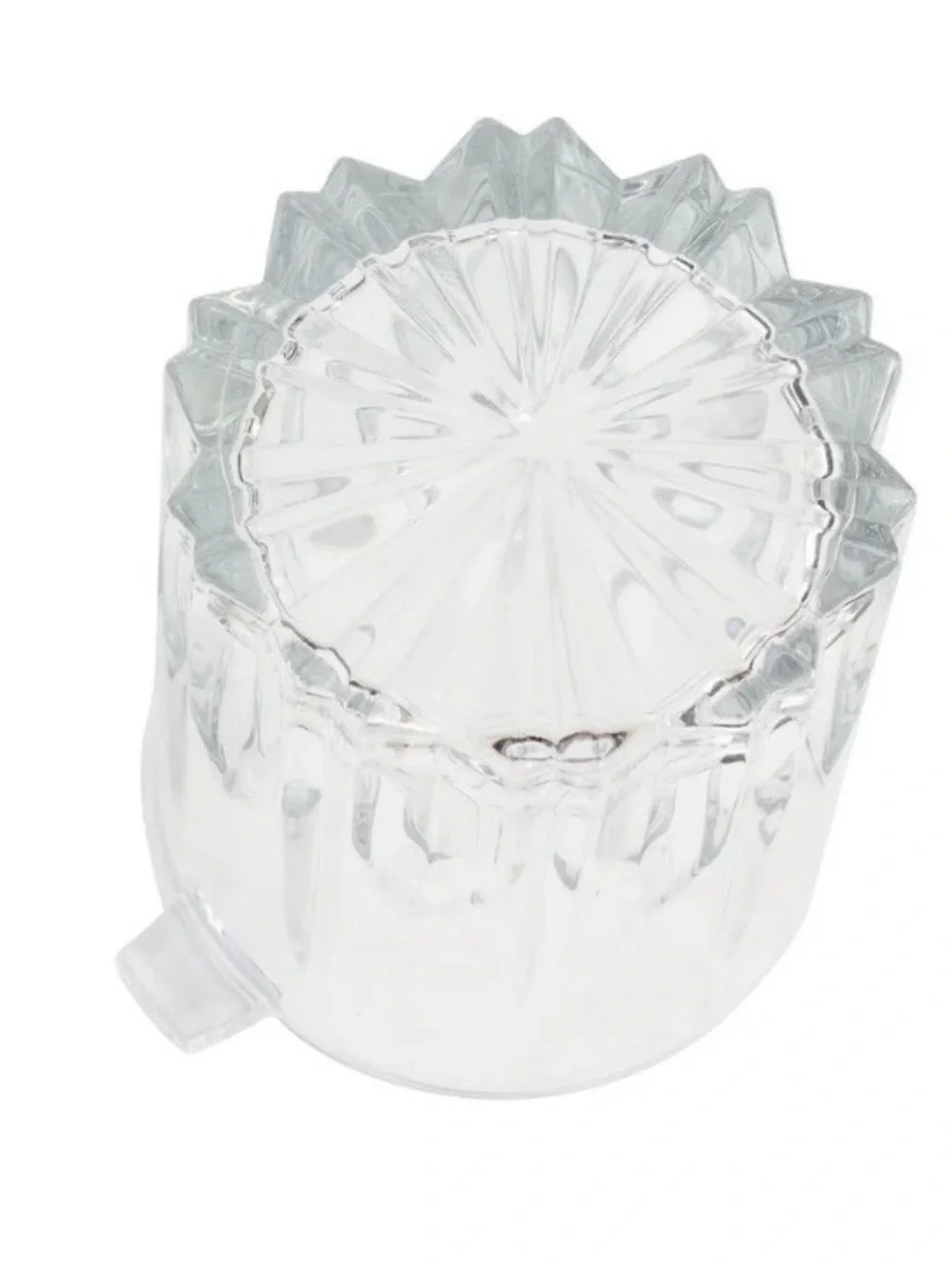 Vintage Italian Crystal Dia Cut Ice Bucket Makeup Brush Holder